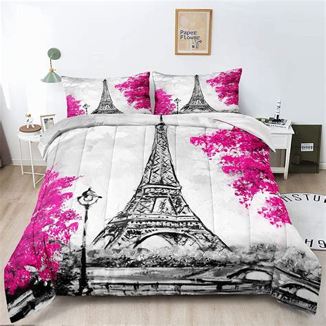 paris bedding set full size|paris bedding sets queen.